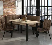 Кухонный диван РЕАЛ Коньяк