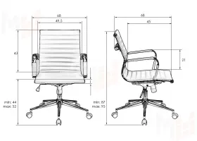 Офисное кресло для руководителей DOBRIN CLAYTON (чёрный) Офисное кресло для руководителей DOBRIN CLAYTON (чёрный)