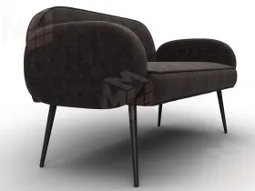 Диван прямой Лига-086 ( BRUT 17 коричневый )