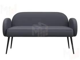 Диван прямой Лига-086 ( GRIFON 15 серый )