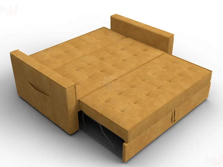 Диван прямой Лига-104 (140) ( BRUT 10 желтый )