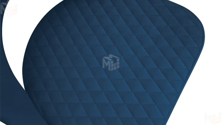 Стул Гэтсби К4  Белый матовый, Велюр Confetti Blue