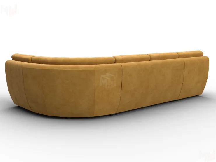 Диван П-образный модульный Холидей ( BRUT 10 желтый )