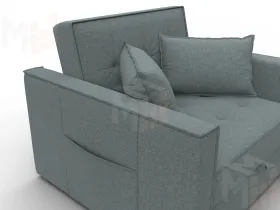 Кресло-кровать Лига-104 (80) ( Амур 07 серый )