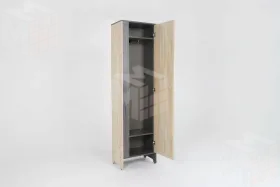 Шкаф Гретта 3 Ясень Черный/Дуб Сонома