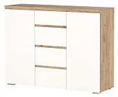 Комод  ГРЕТТА 2С4Я Крафт золотой-Белый