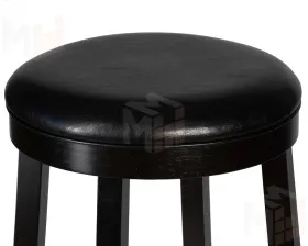 Круглый барный табурет DOBRIN BOB BAR (капучино, черный)