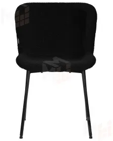 Стул обеденный DOBRIN MILO (черные ножки, черный букле (UF992-12))