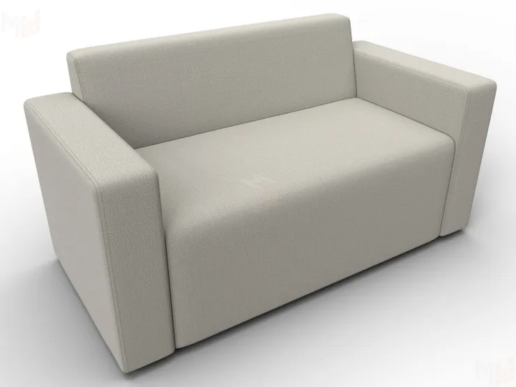 Диван прямой Лига-093 ( Амур 02 бежевый )