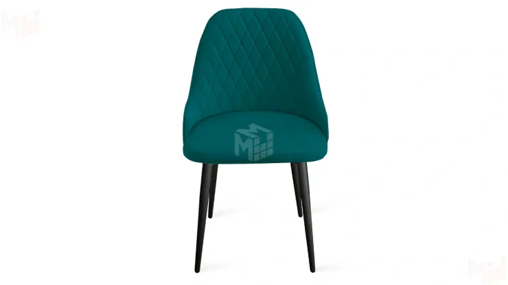 Стул Гранд К1К Черный муар, Велюр Confetti Izumrud