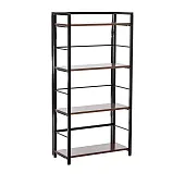 Стеллаж раскладной Leset Пако 1200 (Чёрный/Орех донской) Стеллаж раскладной Leset Пако 1200 (Чёрный/Орех донской)