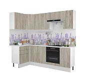Кухня Европа угловая 1,2*2,4 Серый крафт
