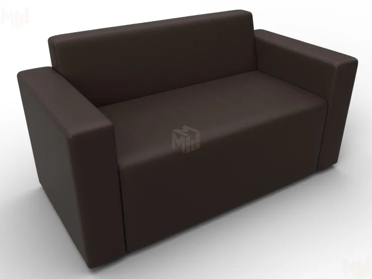 Диван прямой Лига-093 ( Коричневый )