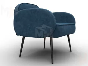 Кресло Лига-086 ( велюр BRUT 11 синий )