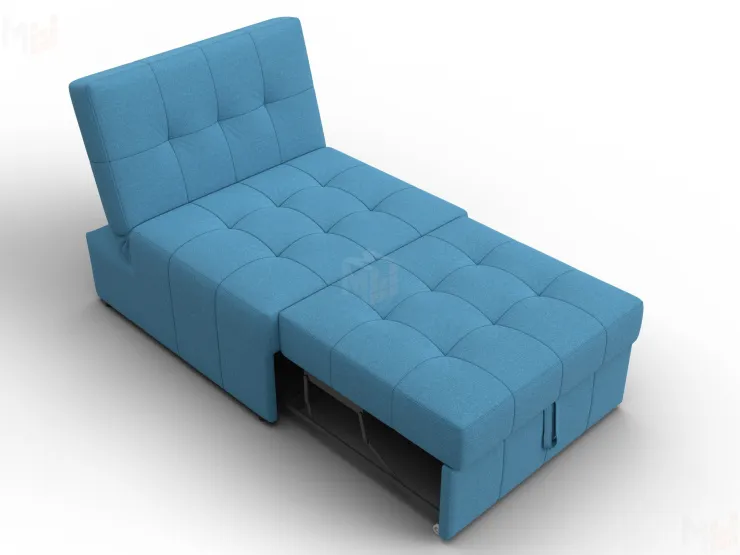 Кресло-кровать Лига-107 (80) ( Амур 10 голубой )