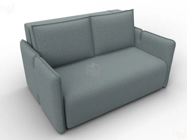 Диван прямой Лига-117 ( Амур 07 серый )