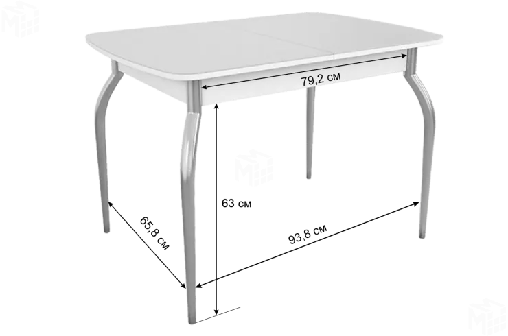 Стол обеденный раздвижной Танго Кофе