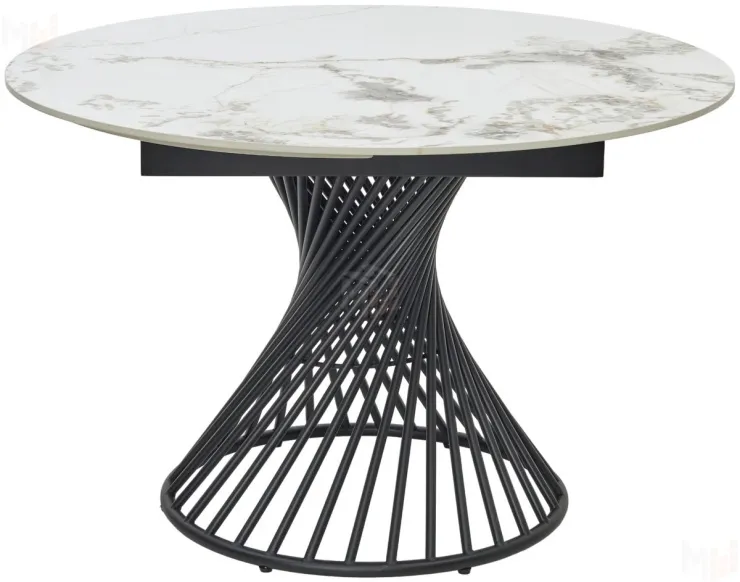 Стол BUENO 120 GLOSS GOLDEN JADE SOLID CERAMIC / BLACK