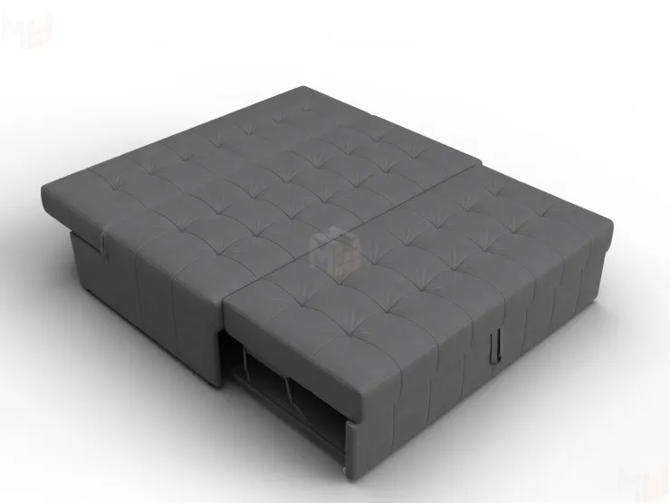 Диван прямой Лига-107 (140) ( JOLY 13 серый )