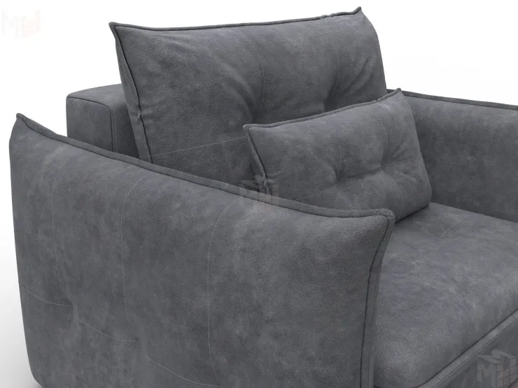 Кресло Лига-100 НПБ ( BRUT 16 темно-серый )