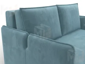 Диван прямой Лига-117 ( SEVEN 113 бирюзовый )