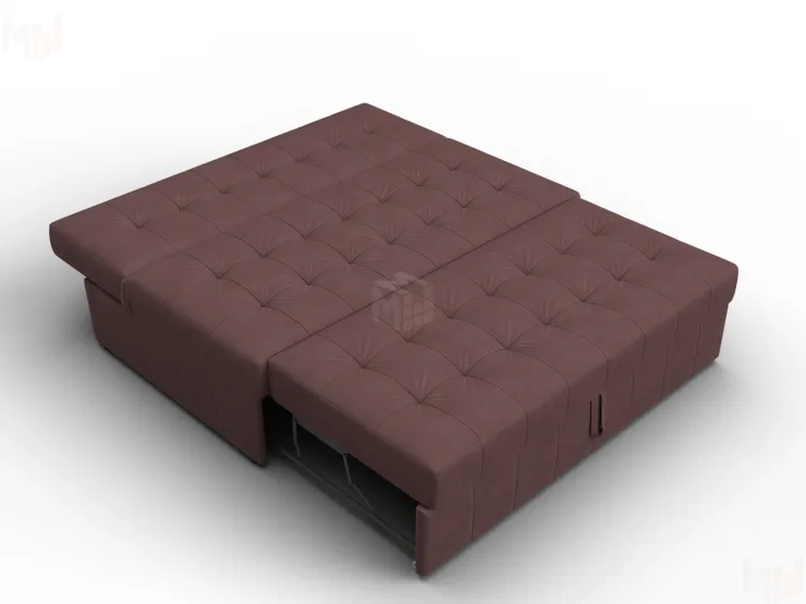 Диван прямой Лига-107 (140) ( JOLY 09 бордовый )