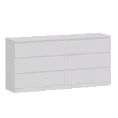 Комод Варма 6Д белый 