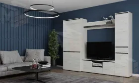 Гостиная  ГРЕТТА Дуб Крафт белый - Антрацит №1