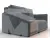 Диван прямой Лига-117 ( LAIM 23 светло-серый )