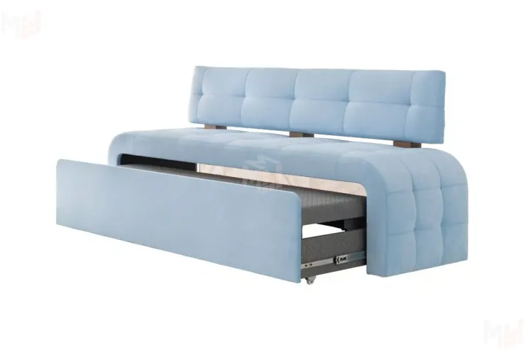 Кухонный диван Бристоль со спальным местом Голубой