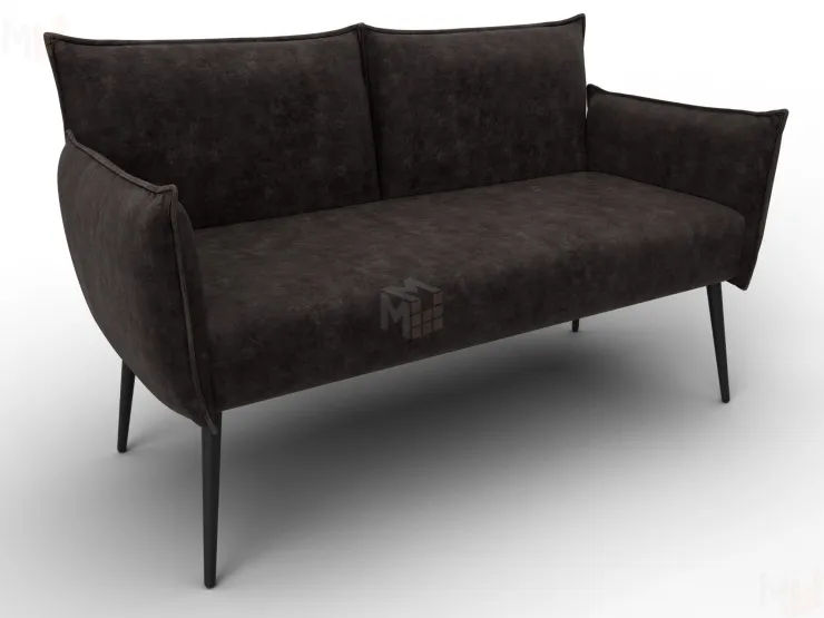 Диван прямой Лига-083 ( велюр BRUT 17 коричневый )