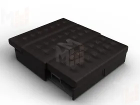 Диван прямой Лига-107 (140) ( GRIFON 12 коричневый )