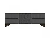 Тумба под ТВ Копенгаген с дверцей (Белый/серый графит)