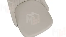 Стул Франк (конус) исп. 2 - ДП2-30 Графит/Микровелюр Catania Ivory (бежевый)