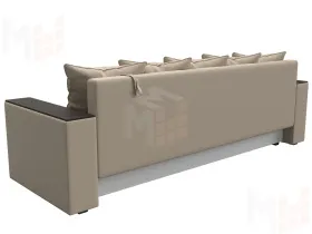 Диван прямой Дубай Лайт полки слева ( Бежевый )