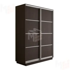 Шкаф-купе Оптим 2-х дверный  4 секции 120 см. 1 штанга, 6 полок
