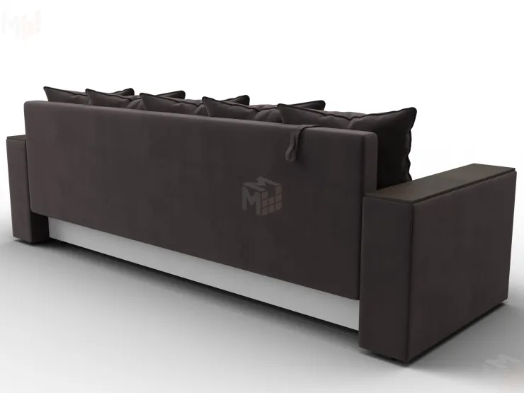 Диван прямой Дубай Лайт ( SEVEN 727 коричневый )