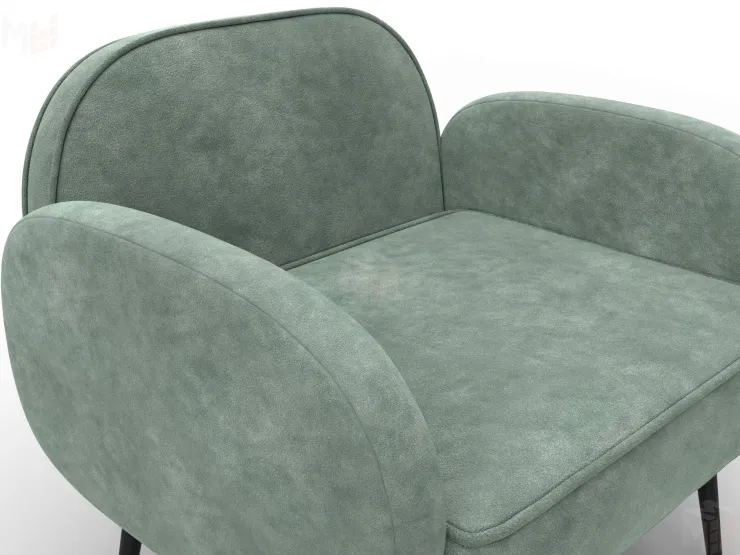 Кресло Лига-086 ( велюр BRUT 08 зеленый )