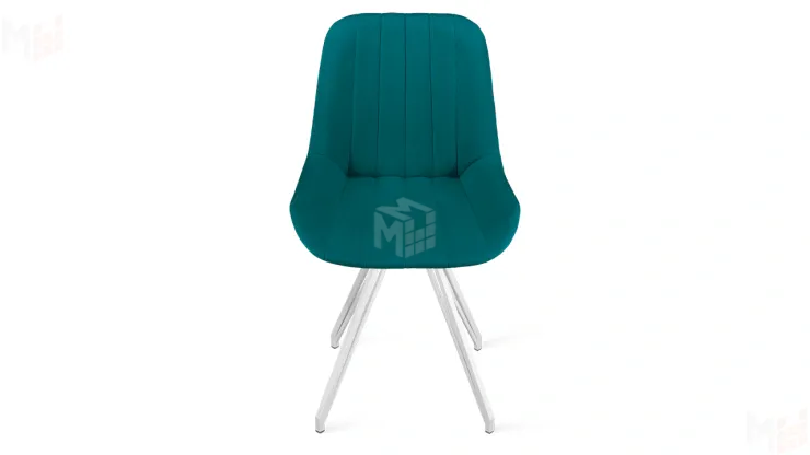 Стул Марвел  К4 Исп. 2 Белый матовый Велюр Confetti Izumrud
