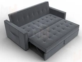 Диван прямой Лига-104 (160) ( SEVEN 17 серый )