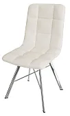 Стул Чили (рогожка белая, ноги хром)