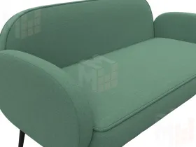 Диван прямой Лига-086 ( Амур 11 зеленый )