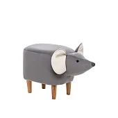 Пуф Leset Mouse COMBI (V32 серый, компаньон V01 белый) Пуф Leset Mouse COMBI (V32 серый, компаньон V01 белый)
