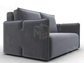 Диван прямой Лига-117 ( SEVEN 17 серый )