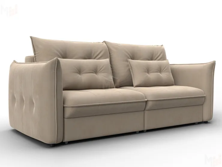 Диван прямой Лига-100 НПБ ( SEVEN 729 бежевый )