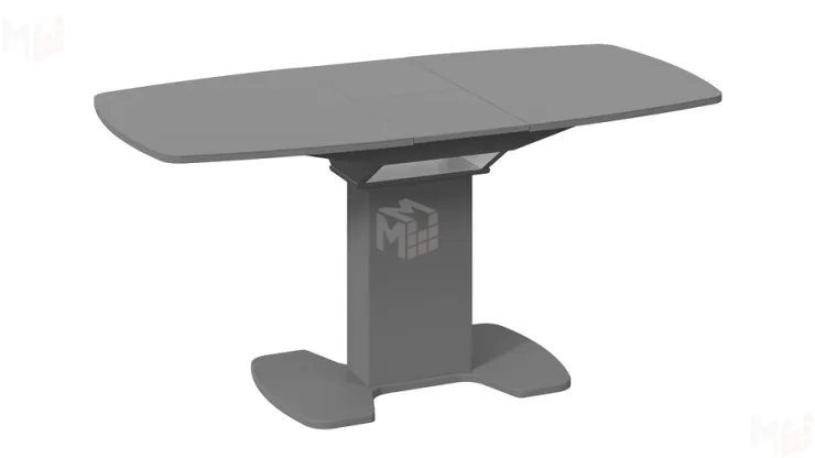 Стол обеденный Портофино - СМ(ТД)-105.02.11(1) Серое, Стекло серое матовое LUX