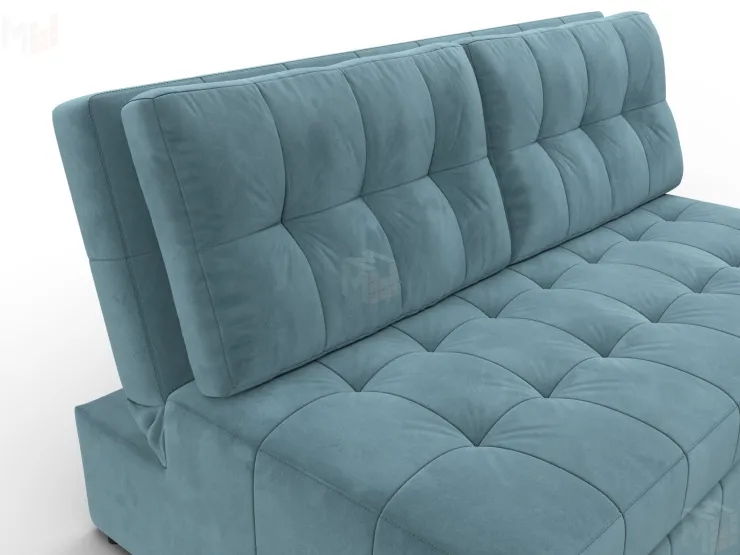 Диван прямой Лига-107 (140) ( SEVEN 113 бирюзовый )
