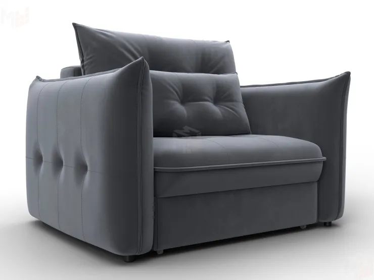 Кресло Лига-100 НПБ ( SEVEN 17 серый )