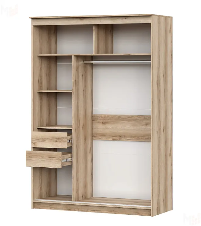 Шкаф-купе №25 (1,5м) БЛЭК Дуб Делано