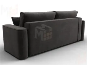 Диван прямой Лига-118 НПБ ( LAIM 10 темно-коричневый )